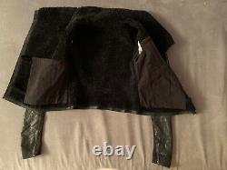 WOW AllSaints Ladies SHEARLING Leather Biker Jacket XS Doma