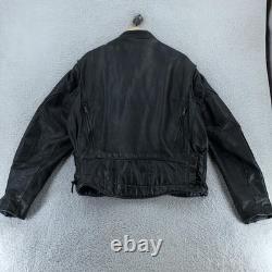 Walter Dyer Leather Jacket Mens 48 Biker Motorcycle Made USA American Patch