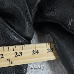 Walter Dyer Leather Jacket Mens 48 Biker Motorcycle Made USA American Patch