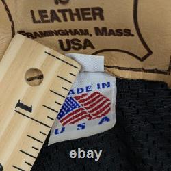 Walter Dyer Leather Jacket Mens 48 Biker Motorcycle Made USA American Patch