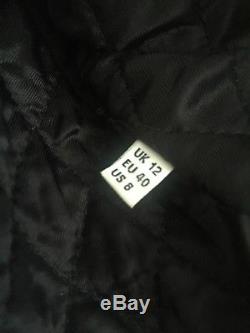 Whistles'Payne' real leather black biker jacket UK12 & dust bag