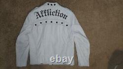 White Affliction Black Premium Jacket w. White Belt