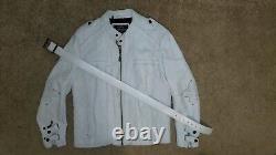 White Affliction Black Premium Jacket w. White Belt