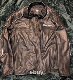 Willie G Harley Davidson Leather Coat Size 4Xl