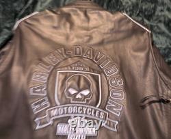 Willie G Harley Davidson Leather Coat Size 4Xl
