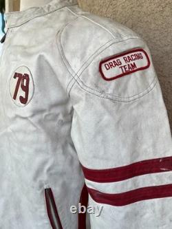 Wilson M. Julian #79 Bugatti Dragon Leather Motorcycle Racing Jacket Men's Large