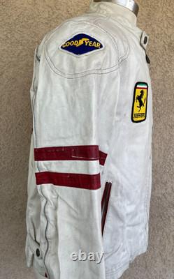 Wilson M. Julian #79 Bugatti Dragon Leather Motorcycle Racing Jacket Men's Large