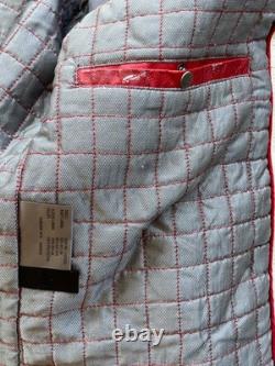 Wilson M. Julian #79 Bugatti Dragon Leather Motorcycle Racing Jacket Men's Large