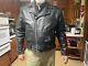 Wilson's Heavy Biker Black Leather Thinsulate Belted Motorcycle Jacket Men's XXL