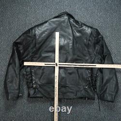 Wilsons Jacket Mens XXL Black Leather Moto Motorcycle Thinsulate 2XL