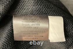 Wilsons Leather Black Brando Motorcycle Jacket 2XL Military Pins