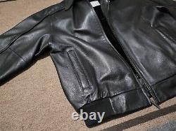 Wilsons Leather Black M. Julian Zipper Jacket With Removeable Lining Size Medium