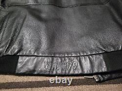 Wilsons Leather Black M. Julian Zipper Jacket With Removeable Lining Size Medium