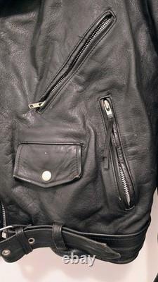 Wilsons Leather XL Black Motorcycle Jacket Thinsulate Insulated Cowhide
