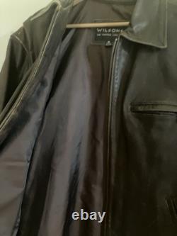 Wilsons Men's Leather Jacket. Size M. Vtg. Brown Distressed, Motorcycle Full Zip