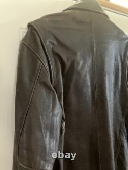 Wilsons Men's Leather Jacket. Size M. Vtg. Brown Distressed, Motorcycle Full Zip