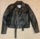 Wilsons Open Road Genuine Leather Motorcycle Jacket Mens Size 46 Thinsulate