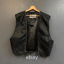 Wilsons Pelle Studio M men's black Leather riding motorcycle bomber jacket