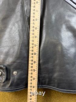 Wilsons Size XL Leather Black Julian Padded Harley Davidson Leather Cafe Jacket
