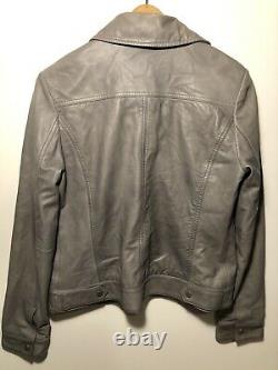 Wilsons Vintage USA Gray Leather Jacket