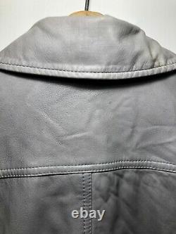 Wilsons Vintage USA Gray Leather Jacket
