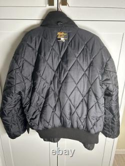 Wolff Vintage Motorcycle Bomber Leather Jacket Size 46 Made In Canada Preowned