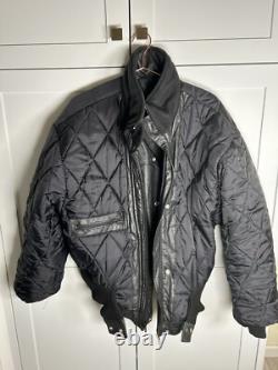 Wolff Vintage Motorcycle Bomber Leather Jacket Size 46 Made In Canada Preowned