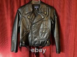 Woman's Jacket Biker Leather Size XXL