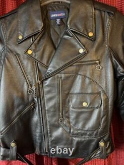 Woman's Jacket Biker Leather Size XXL