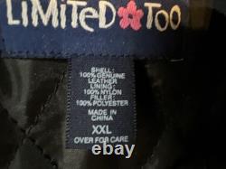 Woman's Jacket Biker Leather Size XXL