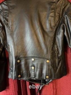 Woman's Jacket Biker Leather Size XXL