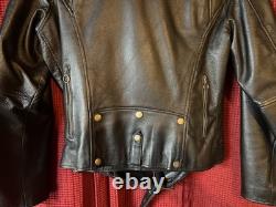Woman's Jacket Biker Leather Size XXL