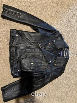 Woman's Jacket Biker Leather Size XXL