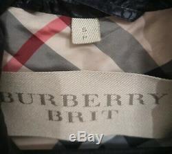Women's Burberry Brit Biker Down Short Jacket S