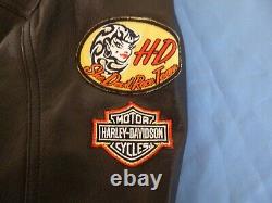 Women's Harley Davidson JOYRIDE 3-in-1 Leather Jacket + Hoodie Sz XL-97071-11VW