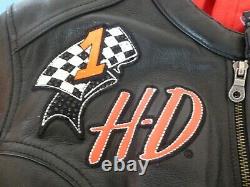 Women's Harley Davidson JOYRIDE 3-in-1 Leather Jacket + Hoodie Sz XL-97071-11VW