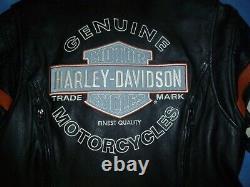 Women's Harley Davidson Miss Enthusiast 3-in-1 Leather Jacket Sz Med REFLECTIVE