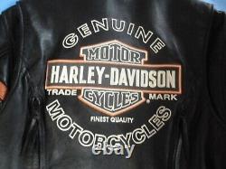 Women's Harley Davidson Miss Enthusiast 3-in-1 Leather Jacket Sz Med REFLECTIVE