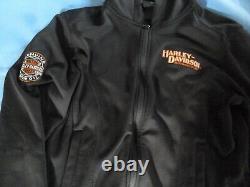 Women's Harley Davidson Miss Enthusiast 3-in-1 Leather Jacket Sz Med REFLECTIVE