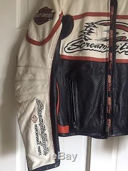 Women's Leather Screaming Eagle Harley Davidson Racing-Riding Jacket