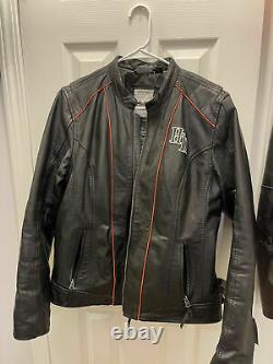 Women's Real Harley Davidson Leather Riding Gear Jacket XL