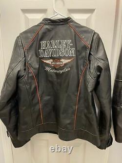 Women's Real Harley Davidson Leather Riding Gear Jacket XL
