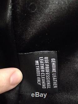 Women's Schott Perfecto Black Lambskin Leather Jacket Medium RUNS SMALL