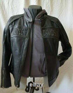 Women's Willie G Skull Reflective Harley Davidson Jacket with Hoodie