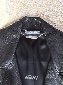 Womens Alexander McQueen Leather Jacket with Studs- Sz 44 MSRP $4895