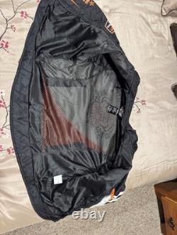 Womens Harley-Davidson Padded Riding Jacket SZ XL Orange /Black/White