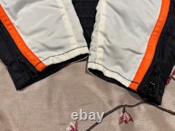Womens Harley-Davidson Padded Riding Jacket SZ XL Orange /Black/White