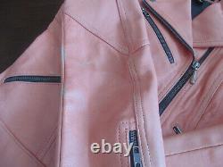 Womens Harley Davidson Pink Label Leather Riding Jacket SMALL