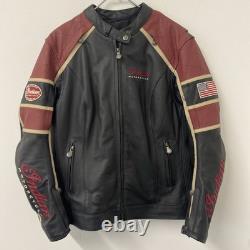 Womens Indian Motorcycles Leather Moto Jacket Size XL