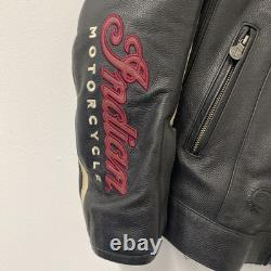 Womens Indian Motorcycles Leather Moto Jacket Size XL